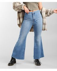 Free People - Youthquake Cropped Flare Stretch Jean - Lyst