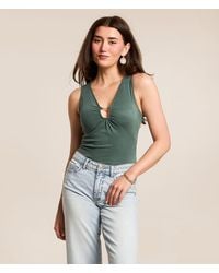 Willow & Root - Keyhole Tank Top - Lyst