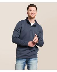 Departwest - Ribbed Quarter Snap Pullover - Lyst