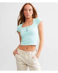 FITZ + EDDI - Seamless Lace-Up Top - Lyst