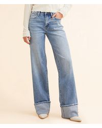 Flying Monkey - Baggy Wide Leg Stretch Cuffed Jean - Lyst