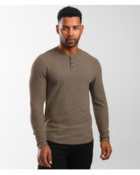Outpost Makers - Textured Knit Henley - Lyst