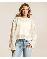 Willow & Root - Floral Crochet Top - Lyst