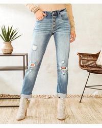 Kancan - Kan Can High Rise Relaxed Stretch Jean - Lyst
