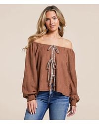 Daytrip - Front Tie Two-Way Top - Lyst