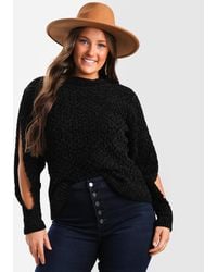 Daytrip - Chenille Cable Knit Sweater - Lyst