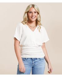 Daytrip - Textured Dolman Knit Top - Lyst