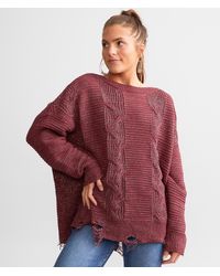 Daytrip - Cable Knit Sweater - Lyst