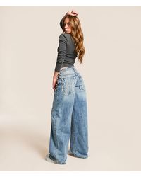 Miss Me - Super Baggy Wide Leg Jean - Lyst