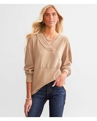 BKE - Pieced Raw Edge Top - Lyst