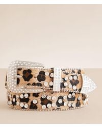 BKE - Leopard Glitz Belt - Lyst