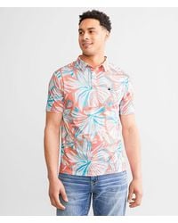 Flomotion - Funky Floral Performance Polo - Lyst