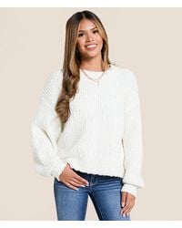 Willow & Root - Nubby Cropped Sweater - Lyst