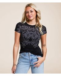 Affliction - Step Of Honor Burnout T-Shirt - Lyst
