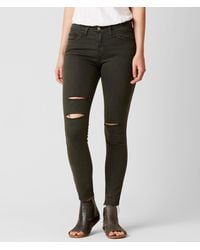 Flying Monkey Mid-rise Ankle Skinny Stretch Jean - Green