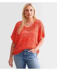 Daytrip - Open Stitch Sweater - Lyst