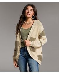 BKE - Striped Cocoon Cardigan Sweater - Lyst