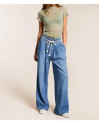 Free People - Dakota Wide Leg Pant - Lyst