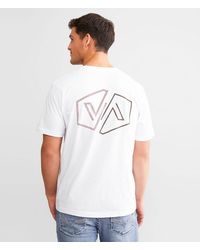 RVCA - Half Pin Hex T-Shirt - Lyst
