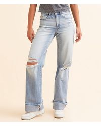 BKE - Billie Wide Leg Stretch Cuffed Jean - Lyst