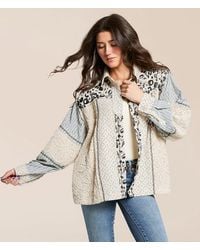 Pol - Missed Media Oversized Shacket - Lyst