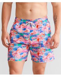 Trunks Surf & Swim - Watercolor Flamingo Swim Trunks - Lyst
