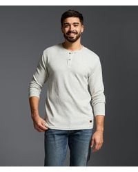 Outpost Makers - Waffle Knit Henley - Lyst