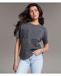 BKE - Pieced Crochet T-Shirt - Lyst