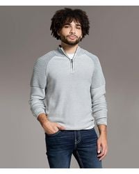 BKE - Stonewash Quarter Zip Sweater - Lyst