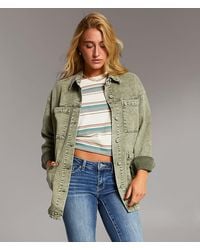 BKE - Washed Denim Barn Stretch Jacket - Lyst