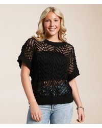 Daytrip - Pointelle Sweater - Lyst