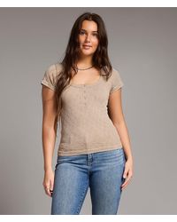 BKE - Textured Henley - Lyst