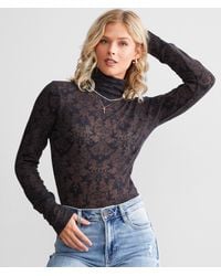 Free People - You & I Turtleneck Top - Lyst