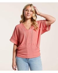 Daytrip - Dolman Eyelet Top - Lyst