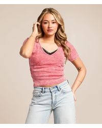 Gilded Intent - Washed Pointelle Top - Lyst