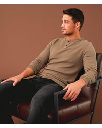 Outpost Makers - Textured Henley - Lyst