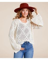 Willow & Root - Pointelle Sweater - Lyst