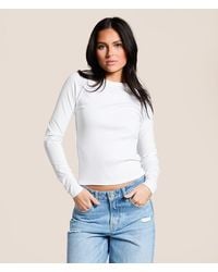 Gilded Intent - Exposed Seam Top - Lyst