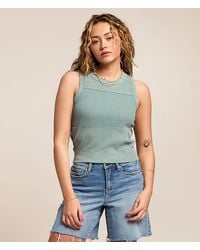 Gilded Intent - Waffle Knit Tank Top - Lyst
