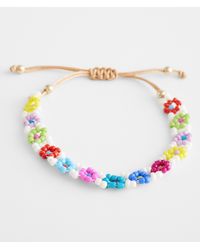 BKE - Seed Bead Floral Bracelet - Lyst