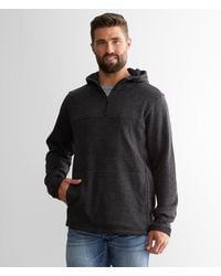 Hurley - Beckett Quarter Zip Hooded Sweatshirt - Lyst