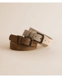 BKE - 2 Pack Faux Leather Belt Set - Lyst