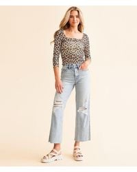 BKE - Billie Cropped Wide Leg Stretch Jean - Lyst