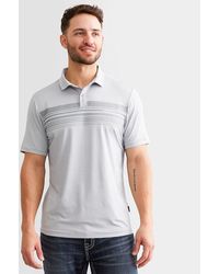 Maven Co-op - Striped Performance Polo - Lyst