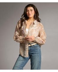 BKE - Floral Woven Blouse - Lyst