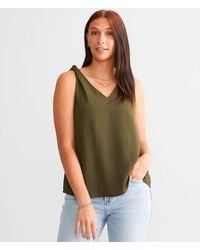 Daytrip - Knotted Strap Tank Top - Lyst