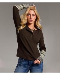 BKE - Ribbed Knit Henley - Lyst
