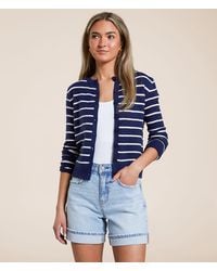 The Workshop - Striped Cardigan Sweater - Lyst