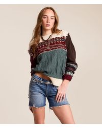 Gilded Intent - Pieced Sweater - Lyst
