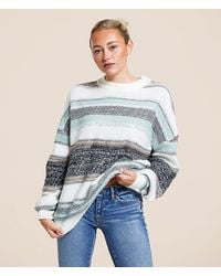 Gilded Intent - Mixed Print Striped Sweater - Lyst